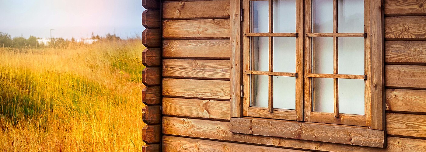 Holzfenster für das Gartenhaus, Holzfenster